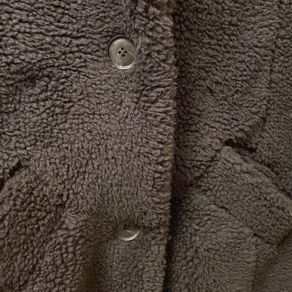 NWT Black Teddy Coat - Picture 7 of 12